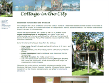 Tablet Screenshot of cottageinthecity.com